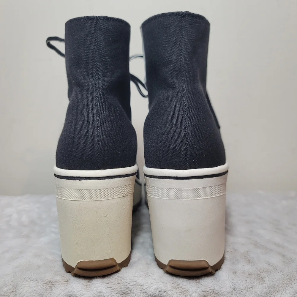 MIA Brittnee Platform Sneaker Boot- Women's Size 8.5 Black/white